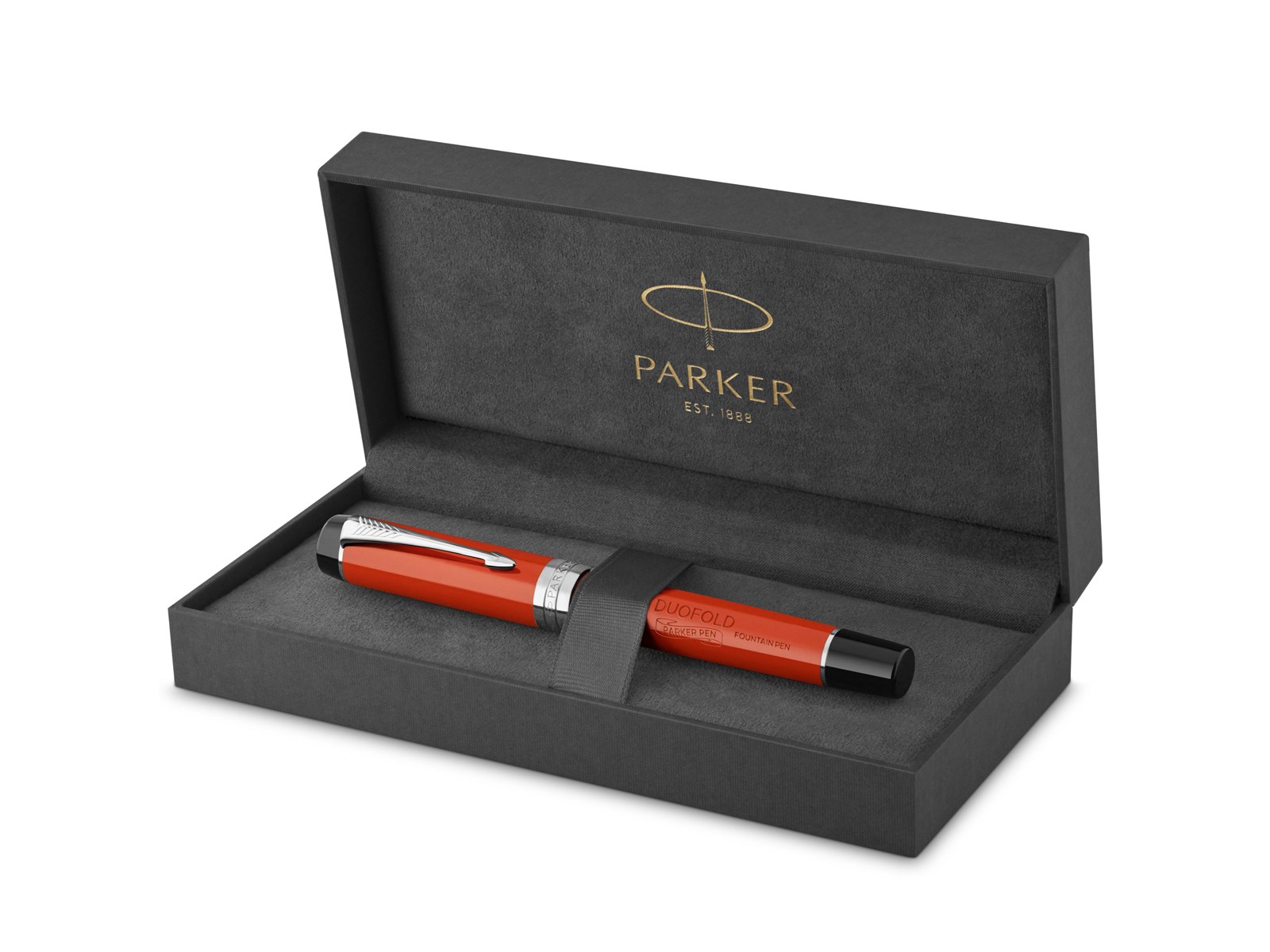 Parker Duofold Füllfederhalter – Perle & Schwarz, Mittlere Feder, In Geschenkverpackung