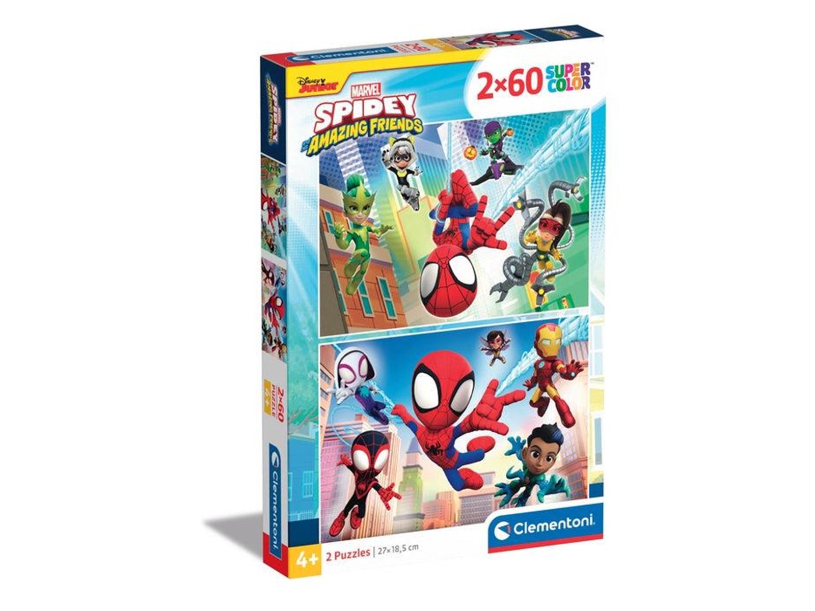 Clementoni Jigsaw Puzzle Super Color Spidey and His Amazing Friends ...