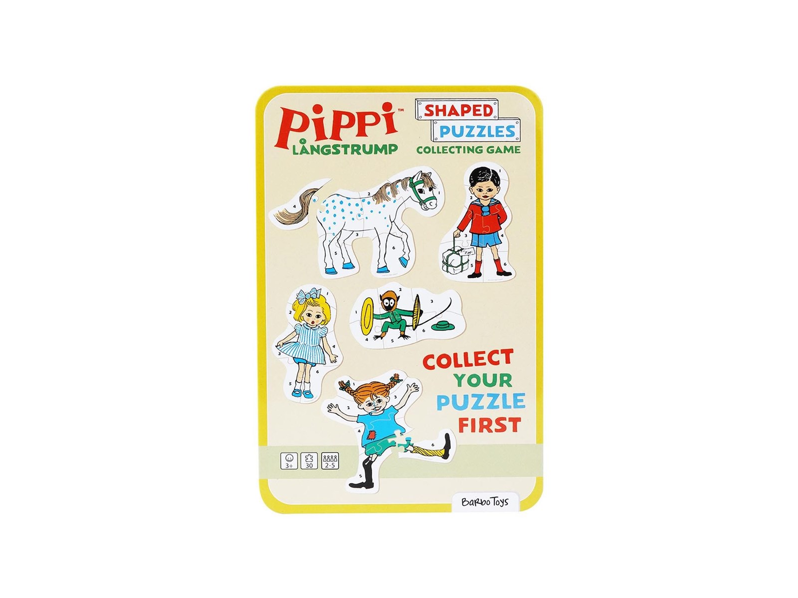 Astrid Lindgren Game Pippi Longstocking - Puzzle Game in Tin Box (EN)