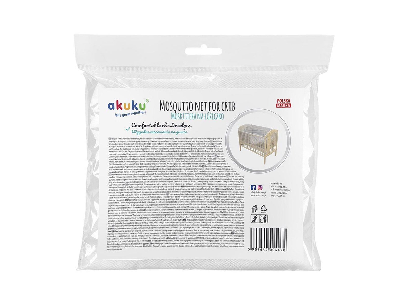 Akuku Mosquito net for crib WHITE | Günstig