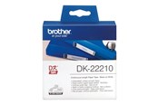 Papier, Fotopapier und Etiketten - Brother DK22210 - Black on white - Roll (2.9 cm x 30.5 m) - DK22210