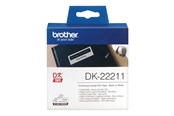 Papier, Fotopapier und Etiketten - Brother Film tape brother 29 mm 15.24 m black/white - DK-22211