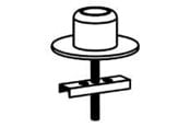 Wandhalterungen, AV-Halterungen & AV-Möbel - Ergotron DS100 GROMMET Befestigungskit - Max - recommended for - 60-350-200