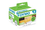 Papier, Fotopapier und Etiketten - DYMO LabelWriter Adressetiketten | 36 mm x 89 mm | schwarz auf transparent | 2 Rollen mit je 130 leicht ablösbaren Etiketten (260 Etiketten) - 99013