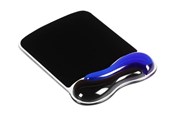 Mauspads & Zubehör - Kensington  Mauspad mit Duo Gel-Handgelenkauflage, blau/grau Schwarz - 62401