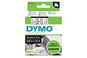 Papier, Fotopapier und Etiketten - DYMO D1-Etikettenband | schwarz auf transparent | 9 mm x 7 m - 40910