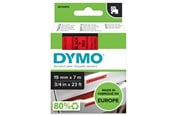 Papier, Fotopapier und Etiketten - DYMO D1-Etikettenband | schwarz auf rot | 19 mm x 7 m - 45807