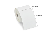 Papier, Fotopapier und Etiketten - Zebra 800284-605 Z-Perform 1000D Direct Thermal Paper Labels Uncoated Permanent Adhesive 25mm Core Perforation (12-Pack) - 800284-605