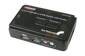 KVM Switches - StarTech.com 2 Port USB VGA KVM Switch mit Audio und Kabel - KVM / Audio-Switch - 2 Anschlüsse - SV211KUSB