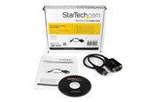 Netzwerkadapter (Netzkarte, Druckserver, u.s.w.) - StarTech.com 1 ft USB zu RS232 Serial DB9 Adapter Kabel mit COM Retention - ICUSB232PRO