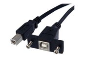 USB Kabel - StarTech.com 1 ft Panel Befestigungskit USB Kabel B zu B - F/M - USB-kabel - USBPNLBFBM1