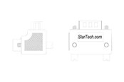 Parallele / Serielle Kabel - StarTech.com Right Angle DB9 to DB9 Seri - GC99MFRA1