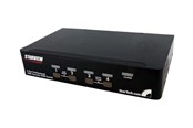 KVM Switches - StarTech.com 4 Port USB DisplayPort KVM Switch mit Audio - KVM / Audio / USB Switch - 4 Anschlüsse - SV431DPUA