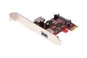 Controller - StarTech.com 2 Port PCI Express SuperSpeed USB 3.0 Card - 1 Internal 1 External - USB-Adapter - PEXUSB3S11