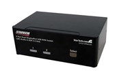 KVM Switches - StarTech.com 2 Port Dual DisplayPort USB KVM Switch w/ Audio & USB Hub - KVM / Audio-Switch - 2 Anschlüsse - SV231DPDDUA