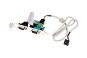 Netzwerkadapter (Netzkarte, Druckserver, u.s.w.) - StarTech.com 24in Internal USB Motherboard Header zu 2 Port Serial RS232 Adapter - Seriell Adapter - ICUSB232INT2
