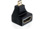 Display Kabel - DeLOCK HDMI-adapter micro M/F vinklet - 65270