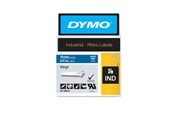 Papier, Fotopapier und Etiketten - DYMO Rhino-Industrie-Vinyletiketten | 19 mm x 5,5 m | weiß auf blau | selbstklebendes Schriftband - 1805417