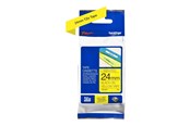 Papier, Fotopapier und Etiketten - Brother TZE651 / TZe-651 Black on Yellow Ribbon (24mm x 8m) - TZE651