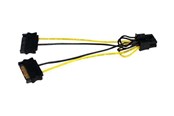 Stromkabel (Intern) - StarTech.com SATA Strom zu 8 Pin PCI Express Video Card Strom Kabel Adapter - strömkabel - SATPCIEX8ADP