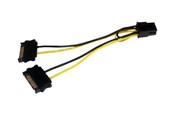 Stromkabel (Intern) - StarTech.com SATA Strom zu 6 Pin PCI Express Video Card Strom Kabel Adapter - strömkabel - SATPCIEXADAP