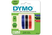 Papier, Fotopapier und Etiketten - DYMO Prägeband | blau, rot und schwarz | 9 mm x 3 m | 3 Stück - S0847750