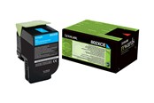 Druckerzubehör - Tinte & Toner - Lexmark toner cartridge - Cyan - Tonerpatrone Cyan - 80C2XCE