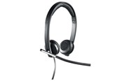 Kopfhörer/Headsets - Logitech H650e USB Headset Stereo Black - 981-000519