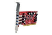 Controller - StarTech.com 4 Port PCI SuperSpeed USB 3.0 Adapter Card mit SATA / SP4 Strom - PCIUSB3S4