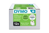 Papier, Fotopapier und Etiketten - DYMO LabelWriter Versandetiketten/-Namensschilder (Groß) | 54 mm x 101 mm | 12 Rollen mit je 220 leicht ablösbaren Etiketten - S0722420