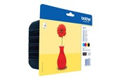 Druckerzubehör - Tinte & Toner - Brother LC121 / LC 121 Value 4-Pack Black Cyan Magenta Yellow - LC121VALBPDR