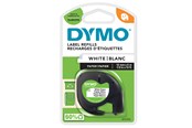 Papier, Fotopapier und Etiketten - DYMO LetraTag Papieretiketten | 12 mm x 4 m Rolle | Schwarzer Druck auf Weiß | Selbstklebend - S0721510