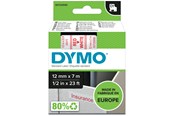 Papier, Fotopapier und Etiketten - DYMO D1-Etikettenband | rot auf weiß | 12 mm x 7 m - S0720550