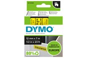 Papier, Fotopapier und Etiketten - DYMO D1-Etikettenband | schwarz auf gelb | 12 mm x 7 m - S0720580
