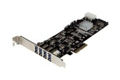 Controller - StarTech.com 4 Port Dual Bus PCI Express PCIe USB 3.0 Card w/ UASP & Strom - PEXUSB3S42V