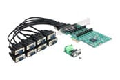 Netzwerkadapter (Netzkarte, Druckserver, u.s.w.) - DeLOCK PCIe mit 8xSerielporte - 89336