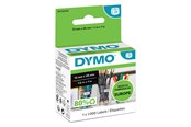Papier, Fotopapier und Etiketten - DYMO LabelWriter Mehrzwecketiketten (Klein) | 13 mm x 25 mm | Rolle mit 1.000 leicht ablösbaren Etiketten | selbstklebend - S0722530