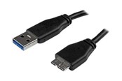 USB Kabel - StarTech.com Slim SuperSpeed USB 3.0 A zu Mikro B Kabel - USB3AUB50CMS