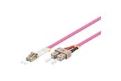 Netzwerk - Kabel - Pro Fiber Optical LC - SC OM4 - 0.5m - Rot - 0.5m - 4040849959424