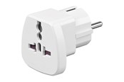 Stromkabel (Extern) - Pro Reise Adapter zu CEE7/7 - Weiß - 4040849940262