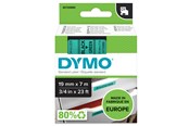 Papier, Fotopapier und Etiketten - DYMO D1-Etikettenband | schwarz auf grün | 19 mm x 7 m - S0720890