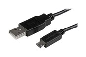 USB Kabel - StarTech.com Mobile Auflade Sync USB zu Slim Mikro USB Kabel für Smartphones und Tablets - USBAUB2MBK