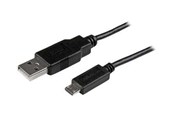 USB Kabel - StarTech.com Mobile Auflade Sync USB zu Slim Mikro USB Kabel für Smartphones und Tablets - USBAUB50CMBK