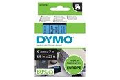 Papier, Fotopapier und Etiketten - DYMO D1-Etikettenband | schwarz auf blau | 9 mm x 7 m - S0720710