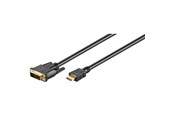 Display Kabel - Pro HDMI - DVI-D - 5m - Schwarz - HDMIDVI-D-5