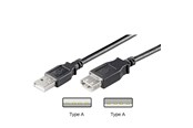 USB Kabel - Pro USB 2.0 Extension A/A - Schwarz - 0.3m - 4040849686221