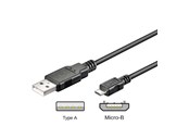 USB Kabel - Pro USB-A <-> USB Micro-B - 0.15m - Schwarz - 4040849957369
