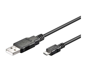 USB Kabel - Pro USB-A <-> USB Micro-B - 5m - Schwarz - 4040849939211