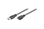 USB Kabel - Pro USB 3.0 A/Micro-B - Schwarz - 0.50m - 4040849950278