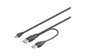USB Kabel - Pro USB 2.0 Dual Strom A/Mini-B - 0.60m - 4040849935879